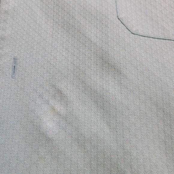 2244 Tommy Bahama Silk Blend SS Button Down Turquoise Men's 2XL - Picture 5 of 7